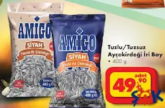 AMİGO TUZLU/TUZSUZ AYÇEKİRDEĞİ 400 G